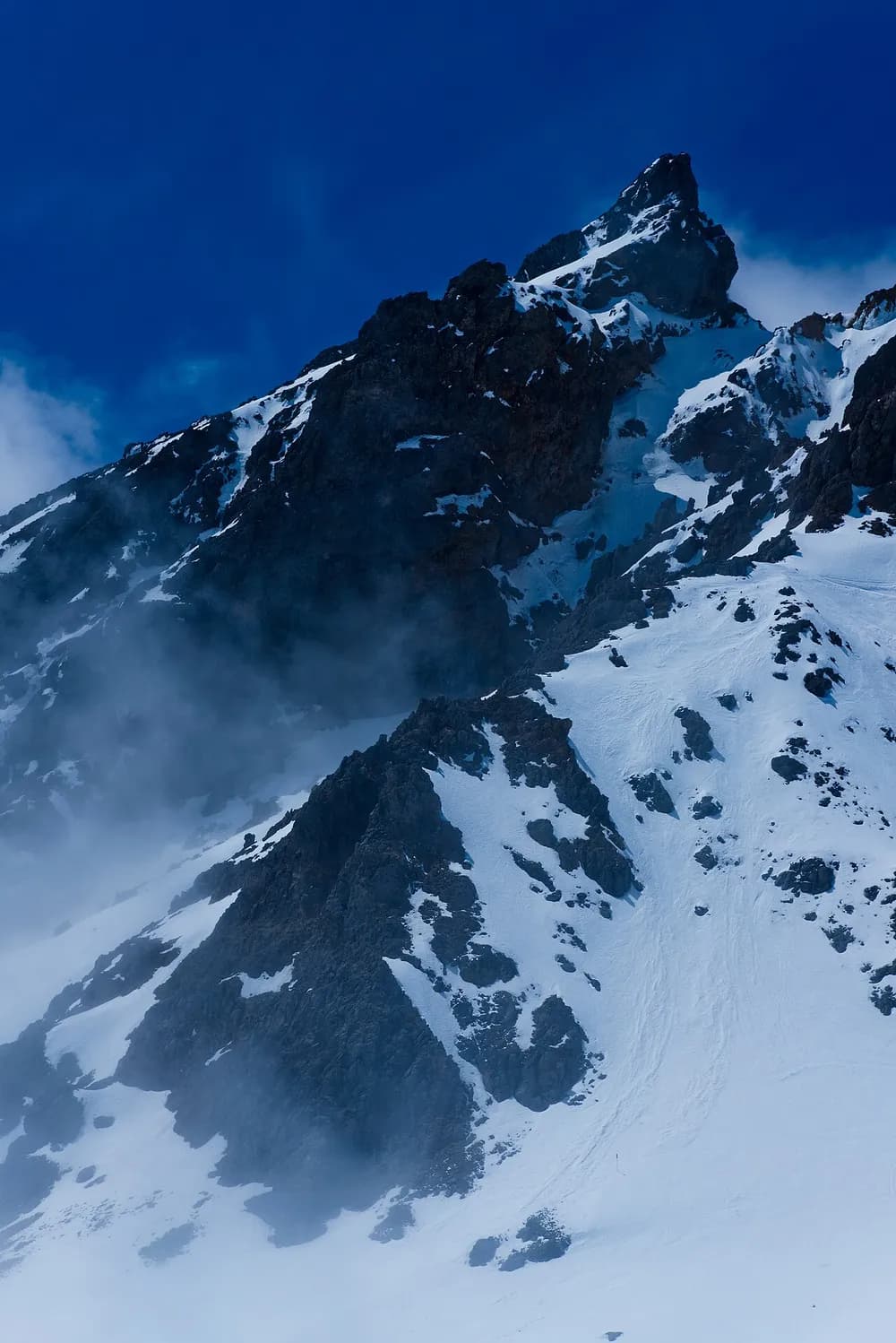 Laderas nevadas del volcán Ruapehu