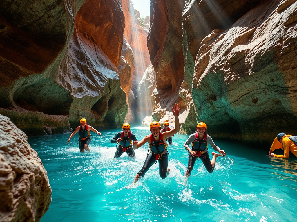 En verano no se puede esquiar en Europa (en pocos sitios) Si quieres adrenalina en estado puro este verano y descubrir un secreto top en España prueba el barranquismo, en especial el Mascún Superior, en la sierra de Guara