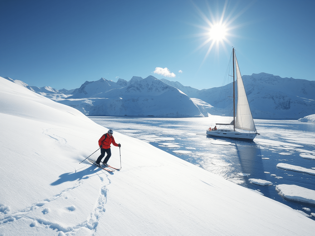 Así es esquiar y navegar en Svalbard, la isla más al norte del mundo donde puedes llegar por 100 euros desde Oslo. Allí es todo muy&nbsp;caro.